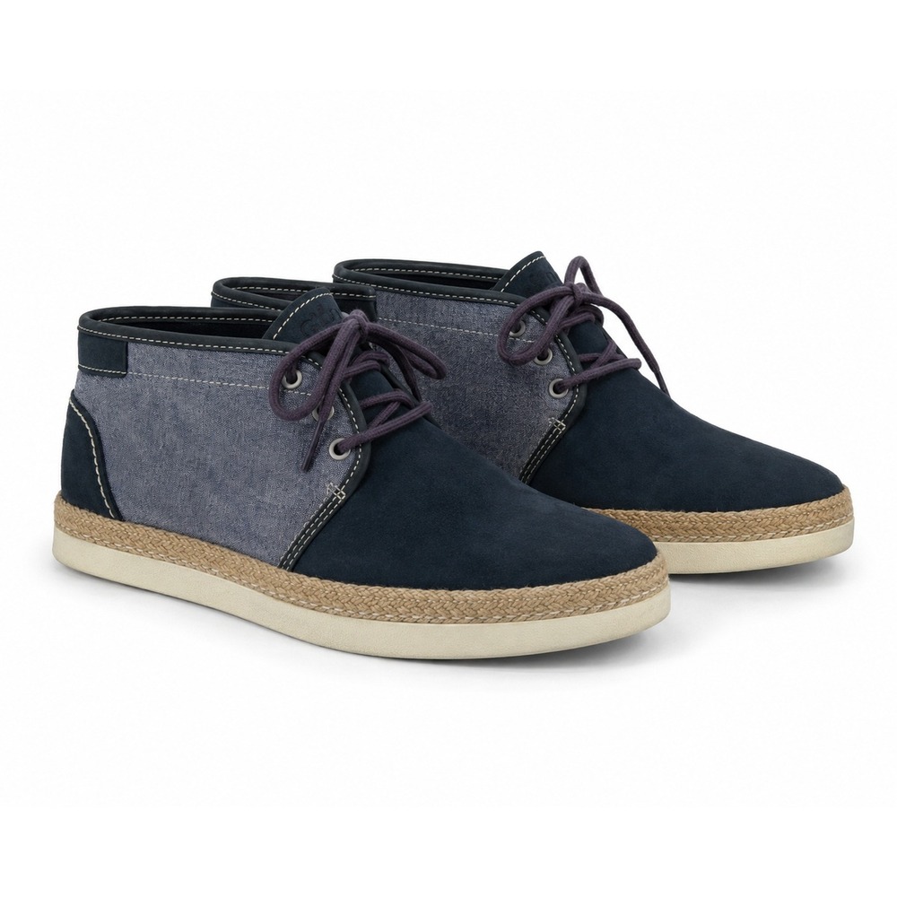 UGG Australia‎ Reefton Navy Suede Canvas Chukka Vibram Boots Mens 11